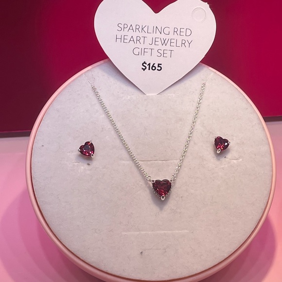 Pandora Teal Glazed Heart Sterling Silver Studs - Picture 5 of 7